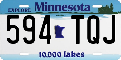 MN license plate 594TQJ