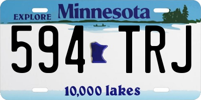 MN license plate 594TRJ
