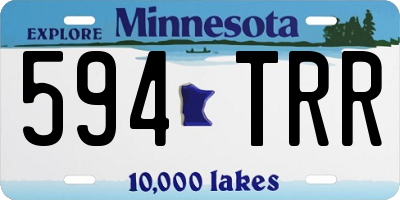 MN license plate 594TRR