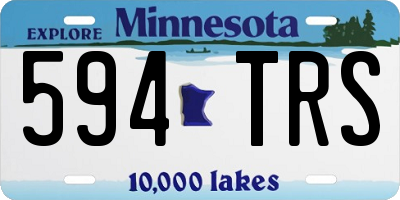 MN license plate 594TRS