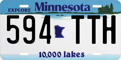 MN license plate 594TTH