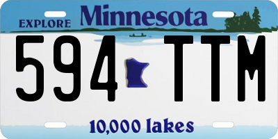 MN license plate 594TTM