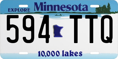 MN license plate 594TTQ