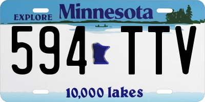 MN license plate 594TTV