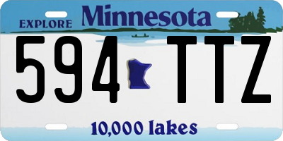 MN license plate 594TTZ
