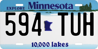 MN license plate 594TUH