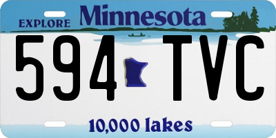 MN license plate 594TVC