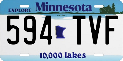 MN license plate 594TVF
