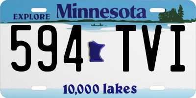 MN license plate 594TVI