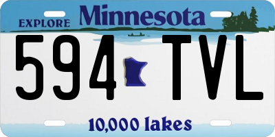 MN license plate 594TVL