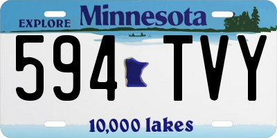 MN license plate 594TVY