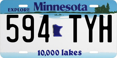 MN license plate 594TYH