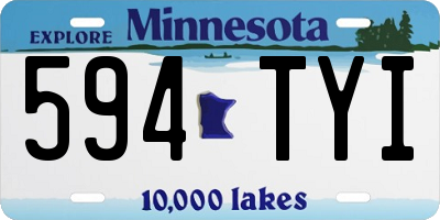 MN license plate 594TYI