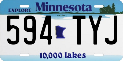 MN license plate 594TYJ