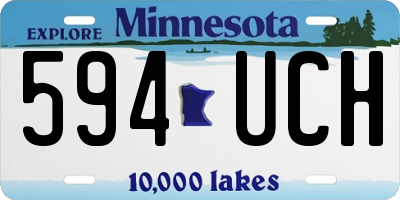 MN license plate 594UCH