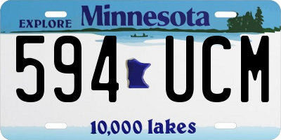 MN license plate 594UCM