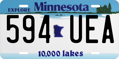 MN license plate 594UEA