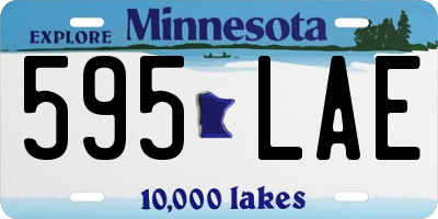 MN license plate 595LAE