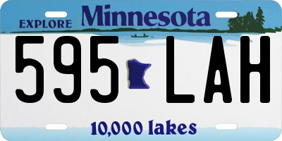 MN license plate 595LAH