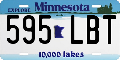 MN license plate 595LBT