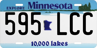 MN license plate 595LCC