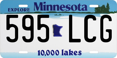 MN license plate 595LCG