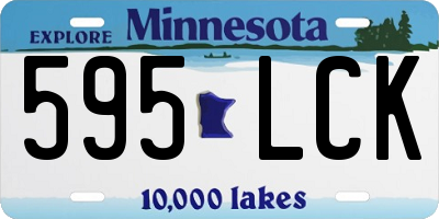 MN license plate 595LCK