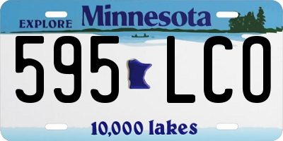 MN license plate 595LCO
