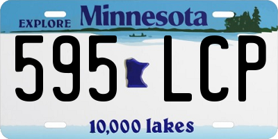 MN license plate 595LCP