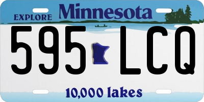 MN license plate 595LCQ