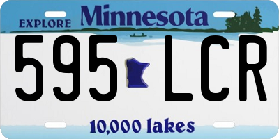 MN license plate 595LCR