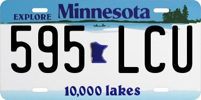 MN license plate 595LCU