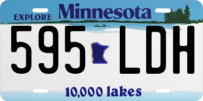 MN license plate 595LDH