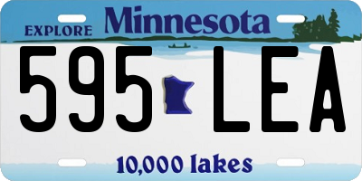MN license plate 595LEA