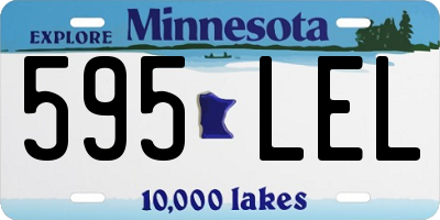 MN license plate 595LEL
