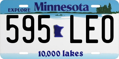 MN license plate 595LEO