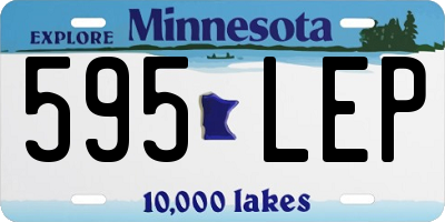 MN license plate 595LEP