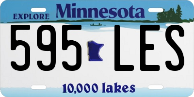 MN license plate 595LES
