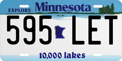 MN license plate 595LET