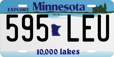 MN license plate 595LEU