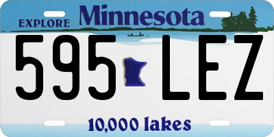 MN license plate 595LEZ