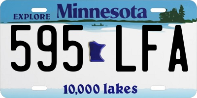 MN license plate 595LFA