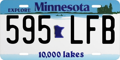 MN license plate 595LFB