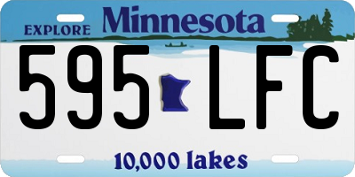 MN license plate 595LFC