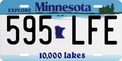 MN license plate 595LFE