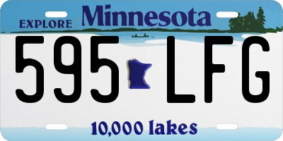 MN license plate 595LFG