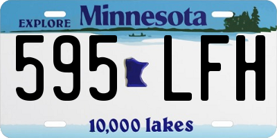 MN license plate 595LFH