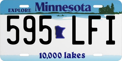 MN license plate 595LFI