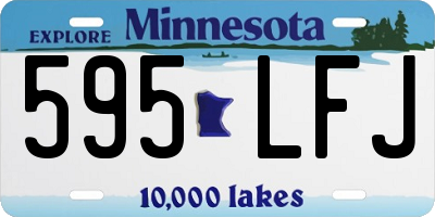 MN license plate 595LFJ