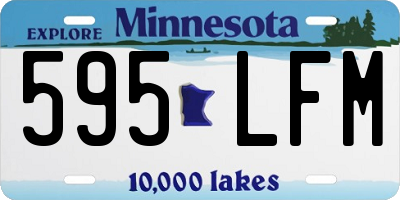 MN license plate 595LFM
